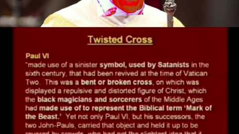 𝗕𝗥𝗢𝗞𝗘𝗡 𝗖𝗥𝗢𝗦𝗦 IS USED BY THE POPE AND OTHER SUCH RELIGIOUS FIGURES, BUT FEW KNOW