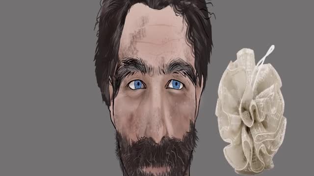 Homeless man makeover