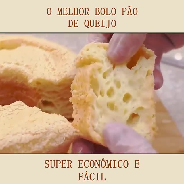 O melhor bolo pão de queijo, super econômico e fácil