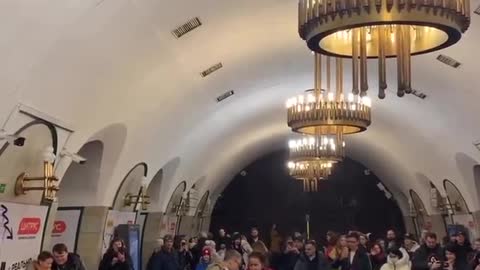 Ukraine doesn't have any of their own New Year songs in their language.