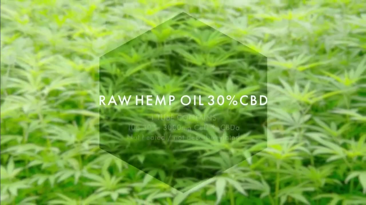 CBD Raw Hemp Oil Tubes 30% CBD Endoca