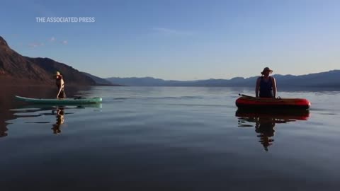 Rains replenish lake in Death Valley, one of the driest spots on Earth