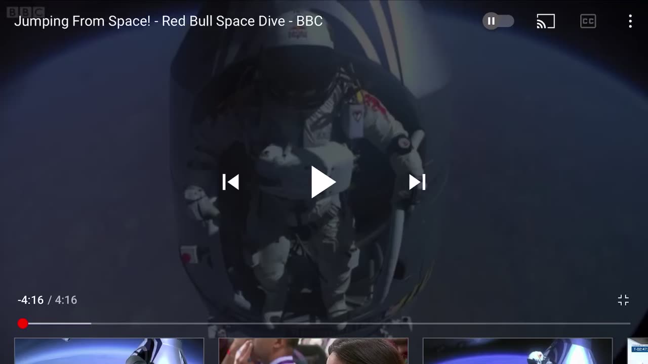 Jumping from Space redbull space dive