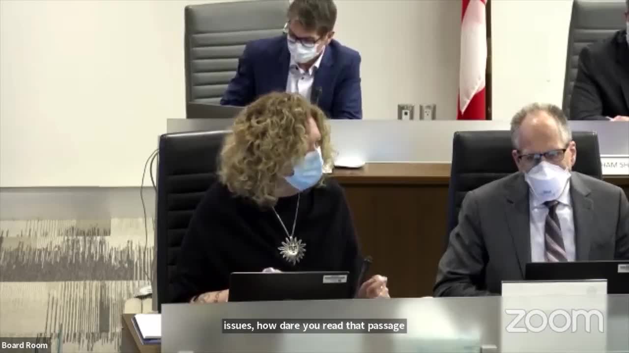 WRDSB Trustee Carla Johnson has meltdown. Pornographic books exposed accessible to grade schoolers.