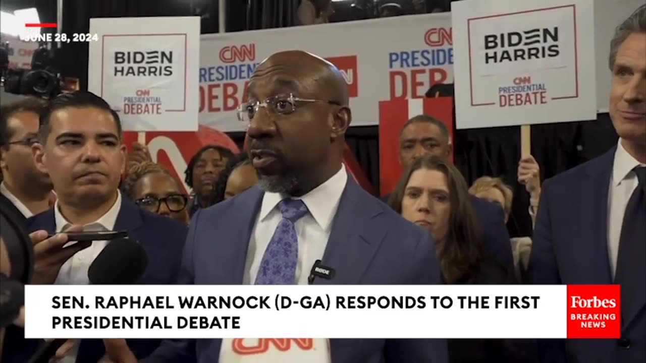 'Lied For 90 Minutes Straight'- Raphael Warnock Hammers Donald Trump's Debate Performance