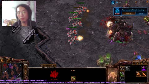 starcraft2 zerg v terrans with mass ghosts 1 win 1 defeat..