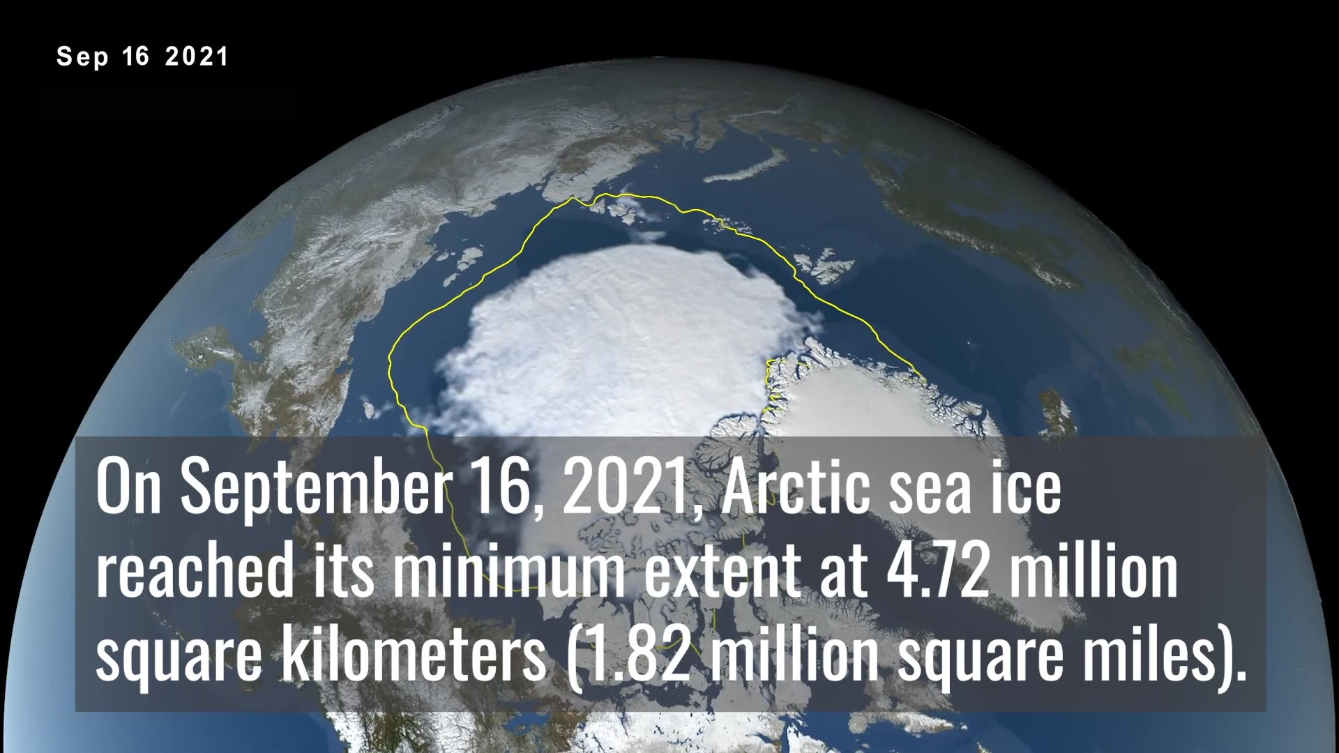 Arctic Sea Ice Reaches 2021 Minimum Extent