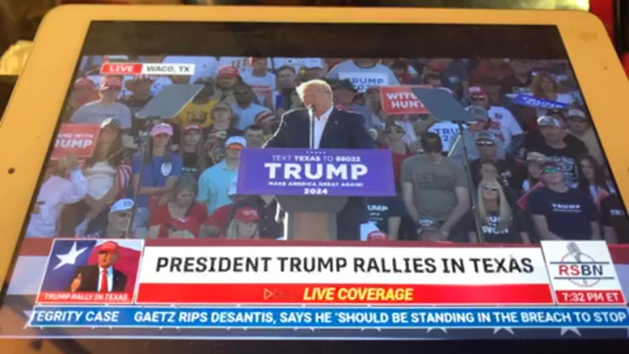 President Trumps Speech to packed Waco TX Crowd