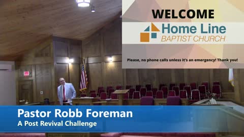 Pastor Robb Foreman // A Post Revival Challenge