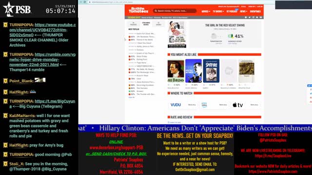 2021-11-25 05:00 EST - Based Amy