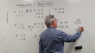 Math Ratios 01 Simplifying Using 2 and 5