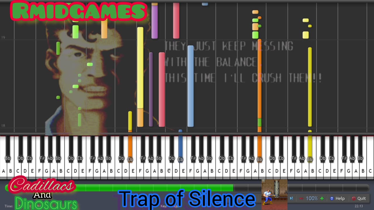 Cadillacs And Dinosaurs - Silent of Trap ~ Piano ( Midi )