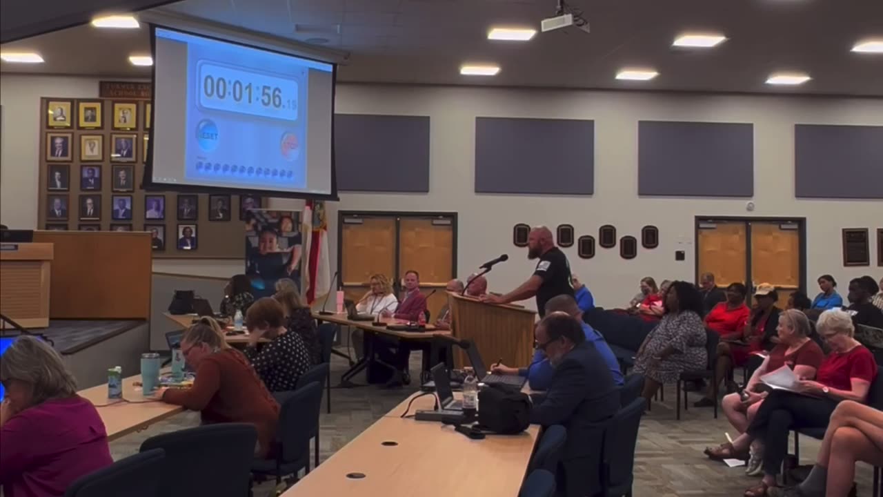 Escambia County, Florida school board meeting ￼