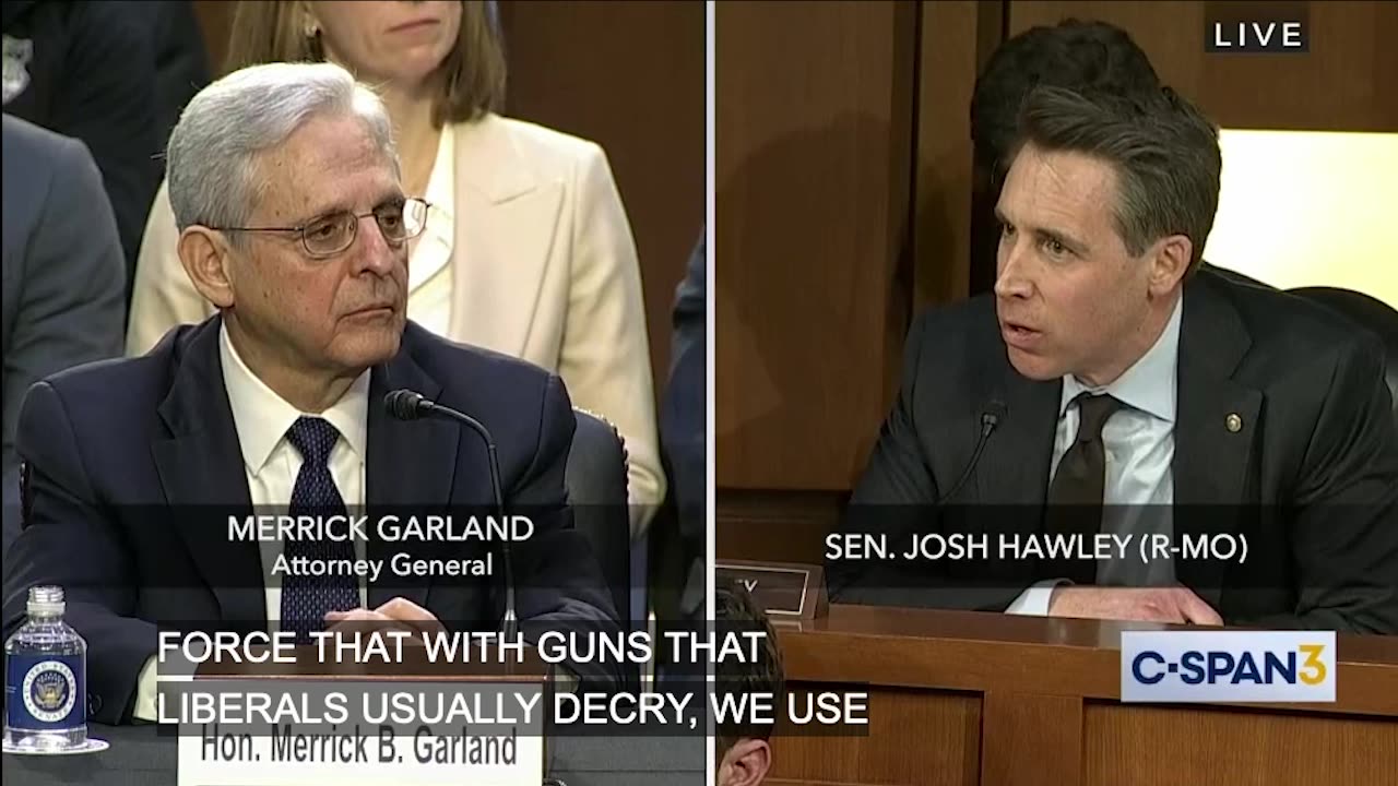DOJ Weaponization | Sen. Josh Hawley rips into AG Merrick Garland