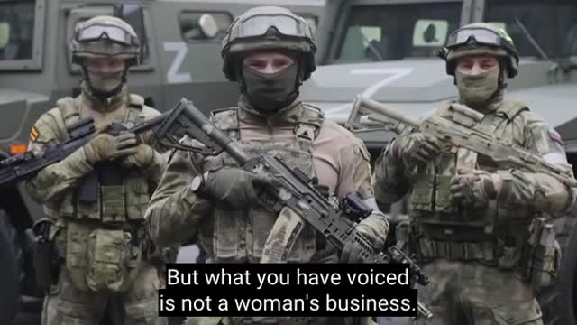 Russian soldiers have a message for Adrianna & Men of Ukraine