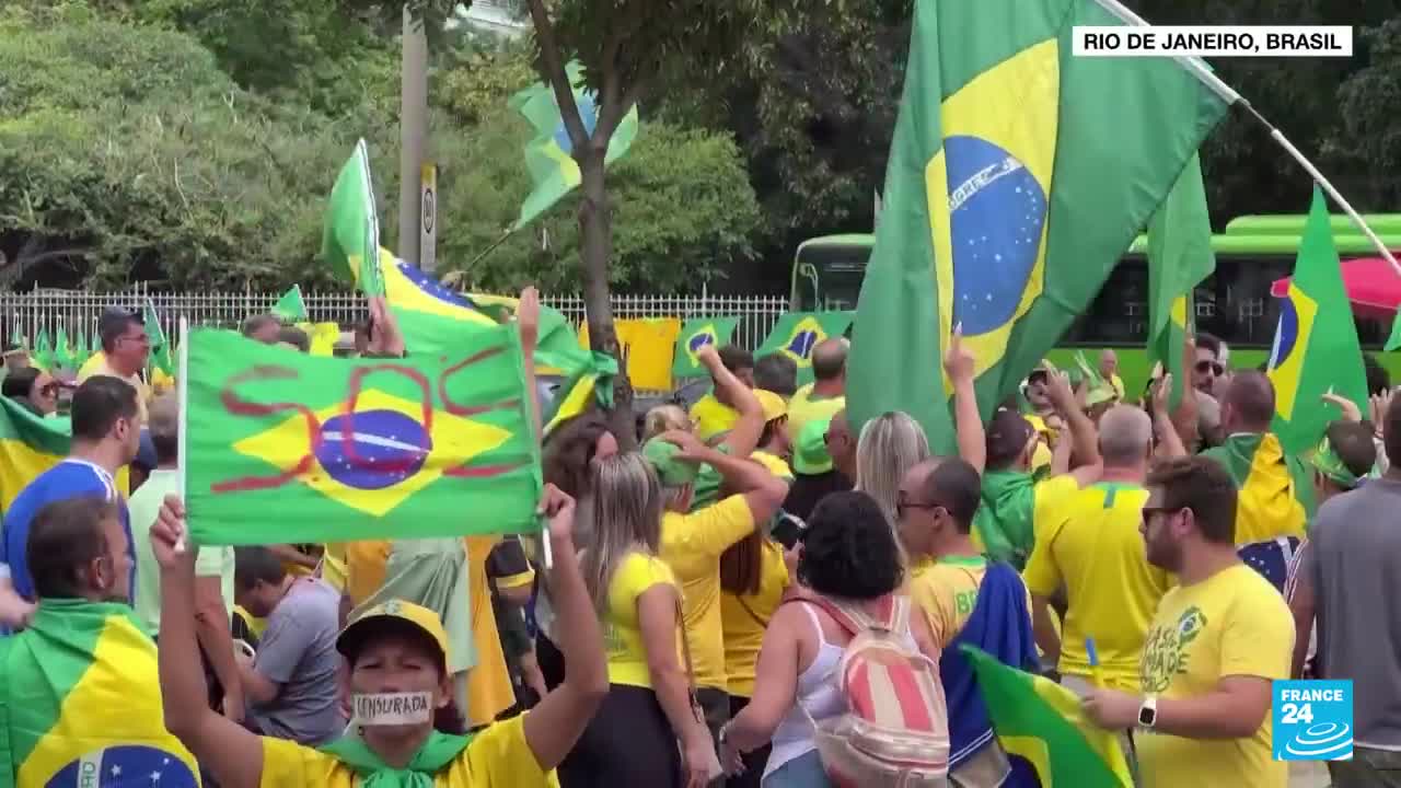 Las protestas bolsonaristas en Brasil continúan, aunque ahora con menor intensidad • FRANCE 24