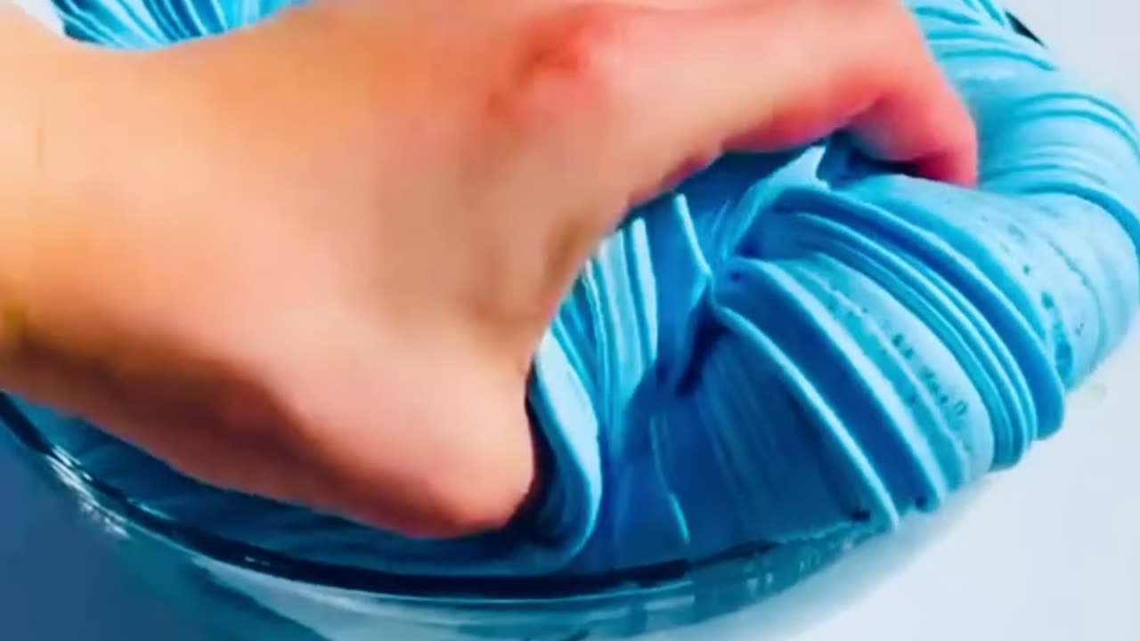 Blue fluffy