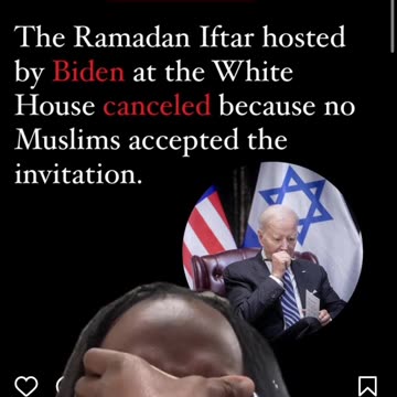 No Muslims at White House Iftar, sorry Joe Sleepy