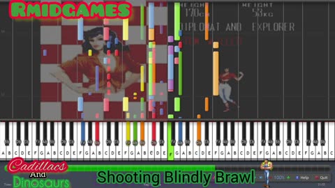 Cadillacs And Dinosaurs - Shooting Blindly Brawl ~ Piano ( Midi )