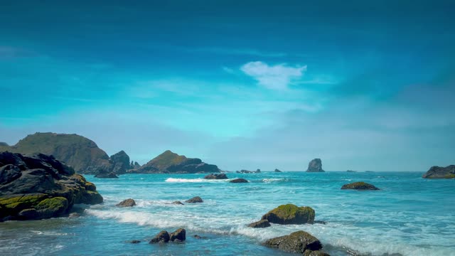 Calming sea very wonderful view