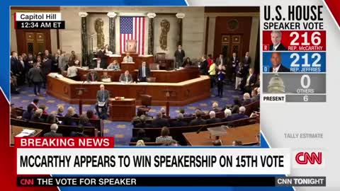 See the moment Kevin McCarthy was elected House speaker