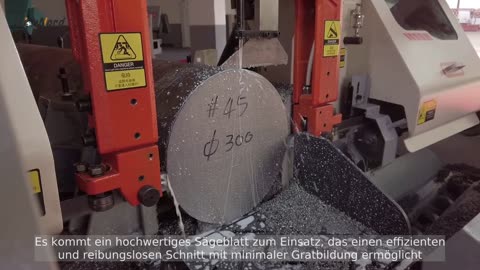 Intelligente CNC Metall Schneideband Säge #bandsaw