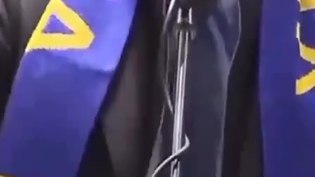 Trudeau yelling at the crowd about Ukraine