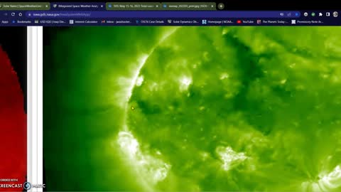 HUGE eruption on the SUN, Baseline is rising