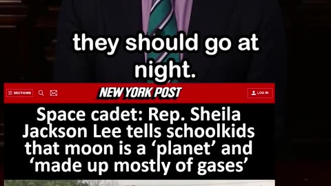 Rep Sheila Jackson Lee Tells Schoolkids That Moon is ‘Made Up Mostly of Gases’