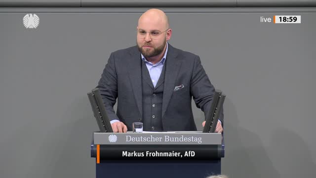 Markus Frohnmaier Rede vom 18.01.2023 - Entwicklungsförderung für Schwellenländer