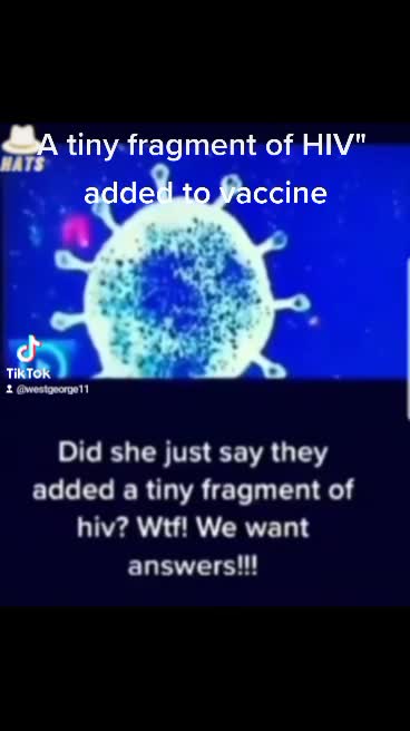A tiny fragment of HIV" added to vaccine