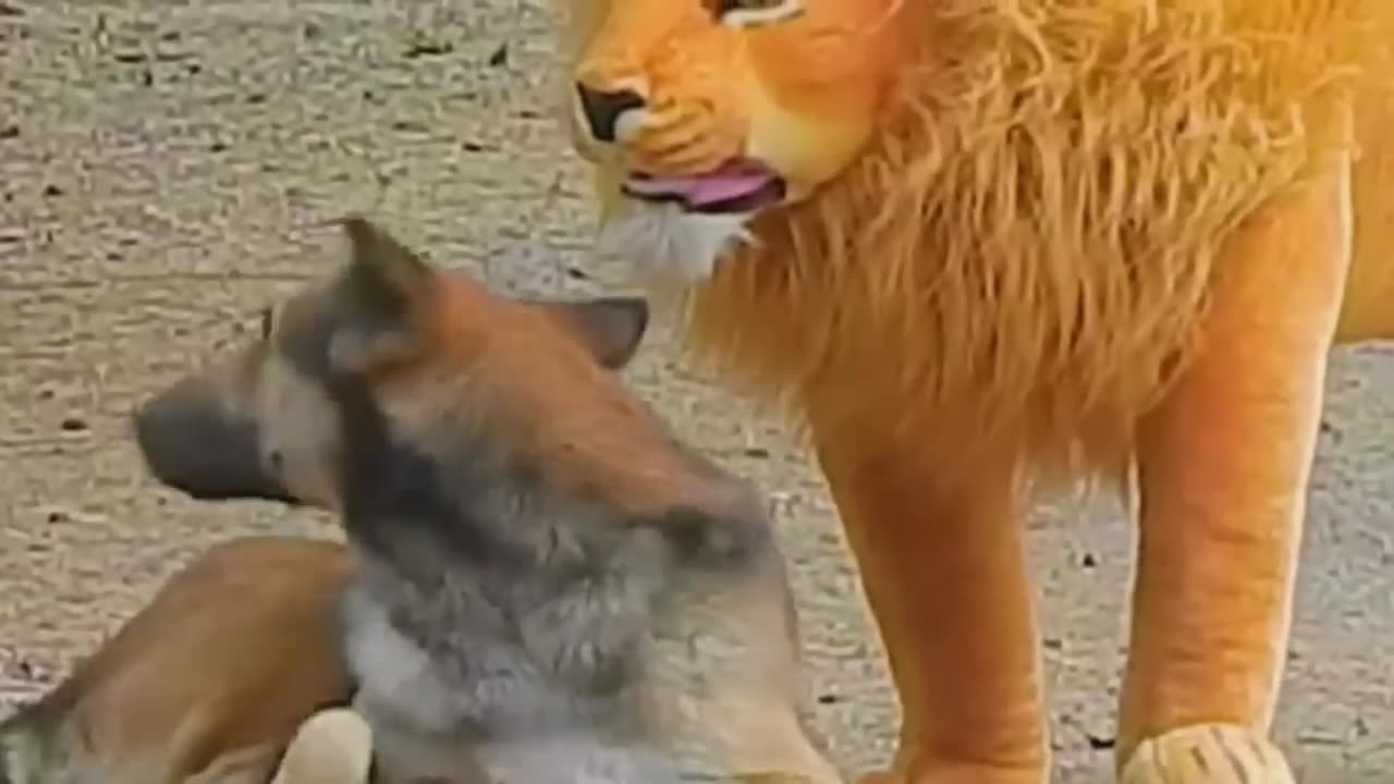 Troll Prank Dog Funny & fake Lion and Fake Tiger Prank To dog & Huge Box Prank to dog