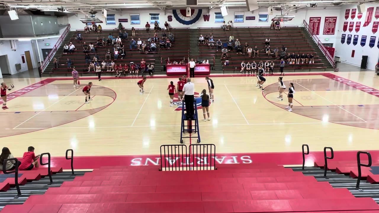 Southwestern vs Oldenburg Varsity Vball Game 2 08-17-23 #SouthwesternSpartans Set Cam