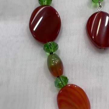 Handmade + Knotting Unique Jewelry Set with 925 Silver, Agate. Rare Find. Party