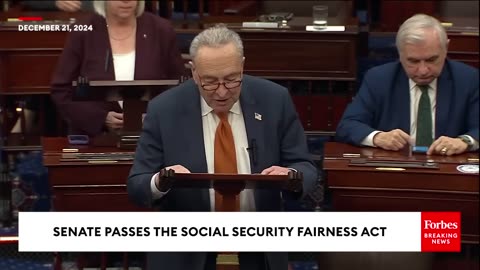 BREAKING NEWS! SENATE PASSES THE SOCIAL SECURITY FAIRNESS ACT