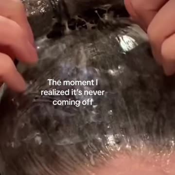 Don't try this at home kids #swimmershair #asmr #myhair