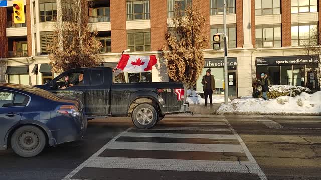 Raw Recording: DT Toronto Trucker Protest Pt 21