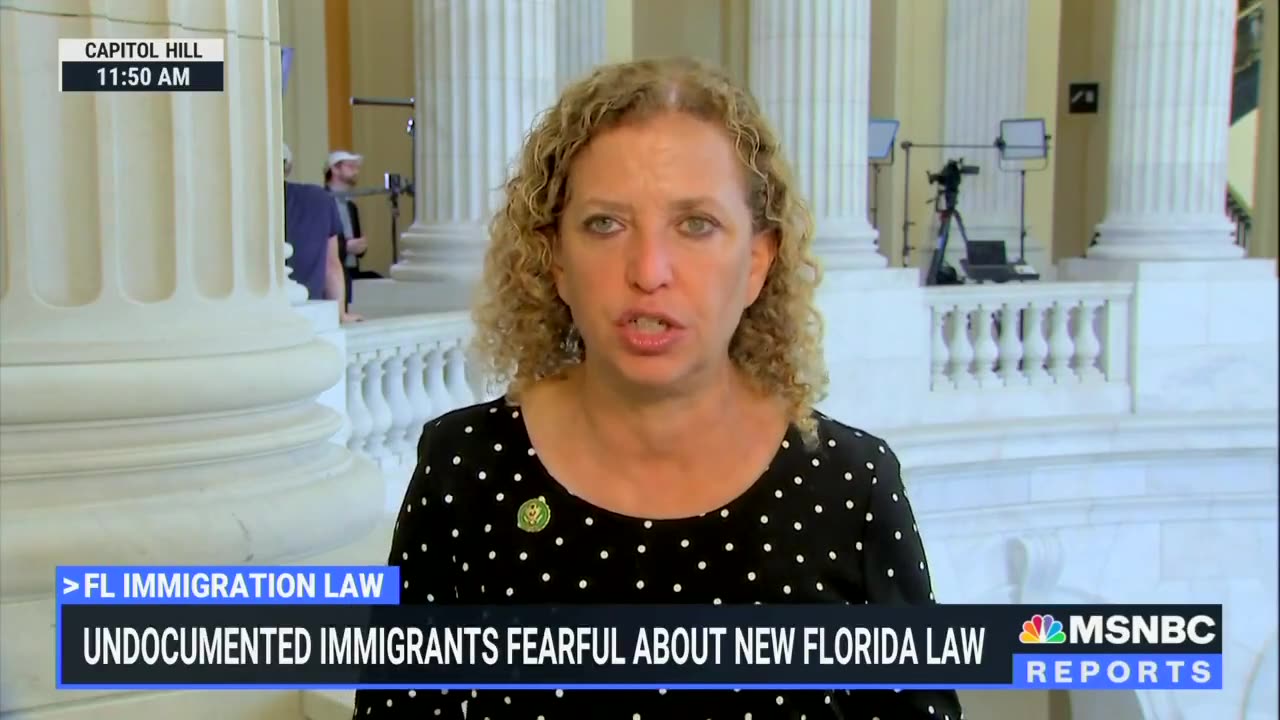 Representative Debbie Wasserman Schultz commenting on Governor DeSantis' prohibition
