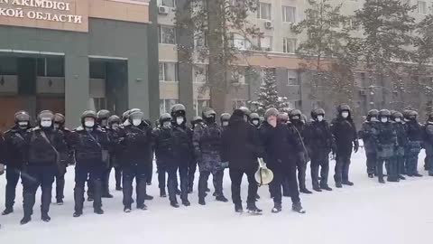 ️Police in Kazakhstan's Aktobe refused to detain protesters