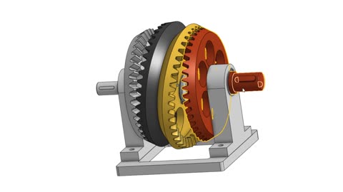 Bevel Nutation Gear Model