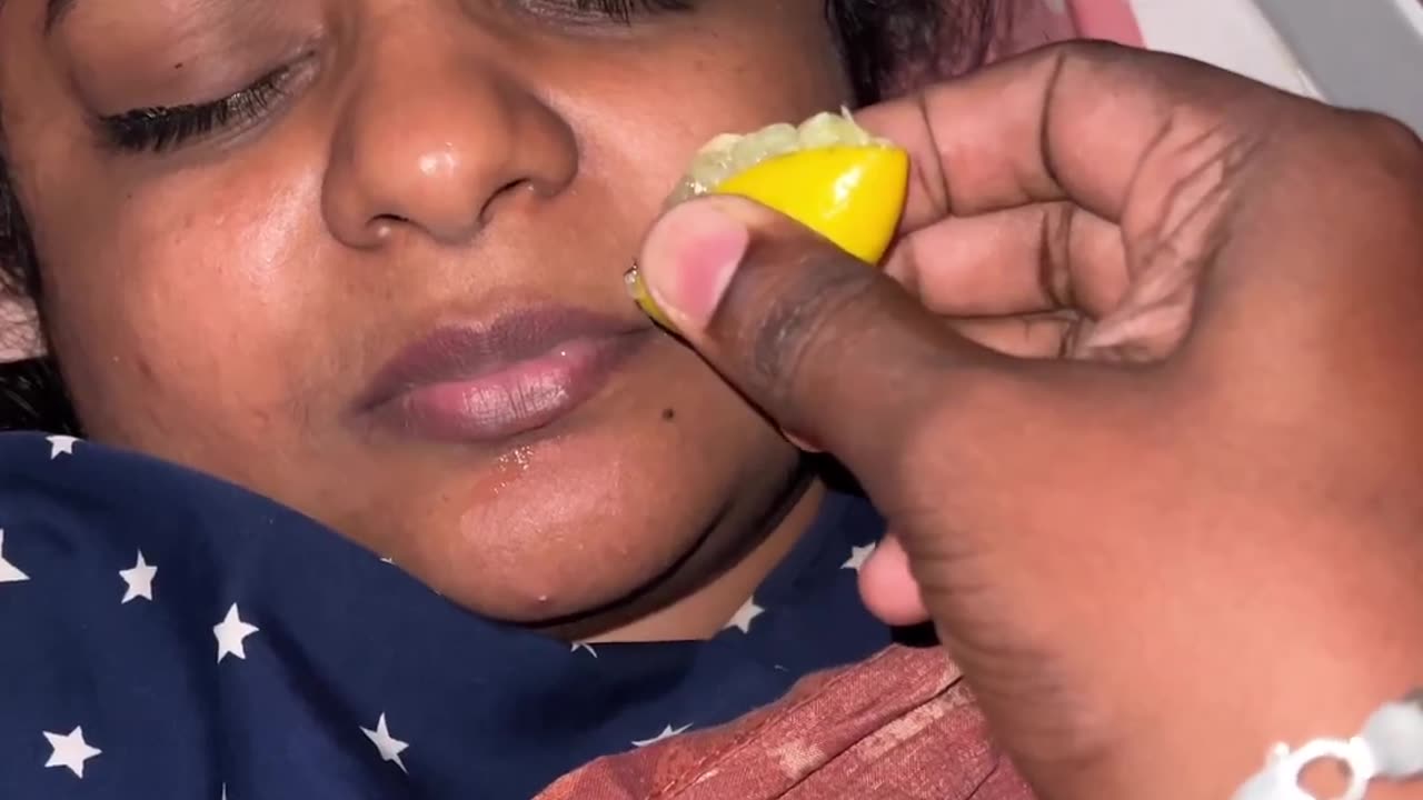 Sleeping wife taste lemon |funny video