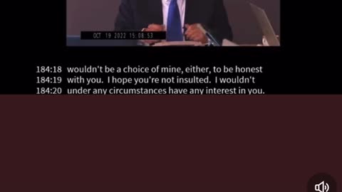President Trump's answer in a deposition