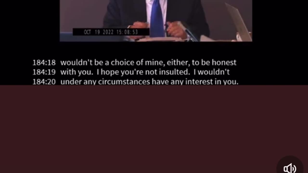 President Trump's answer in a deposition