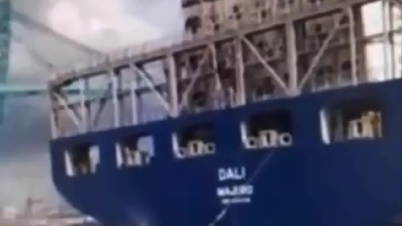 Dali container ship that crashed into Baltimore's Key Bridge bringing it crumbling