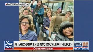 Harris Faulkner on Kamala Harris praising Texas Democrats