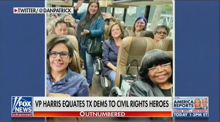 Harris Faulkner on Kamala Harris praising Texas Democrats