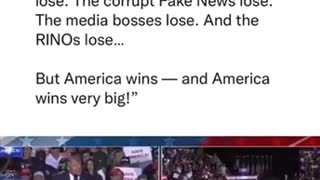 But America wins - and America wins very big!"