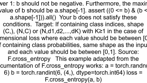 Fcross_entropy raised quotRuntimeError CUDA error deviceside assert triggered Compile with TORCH_US