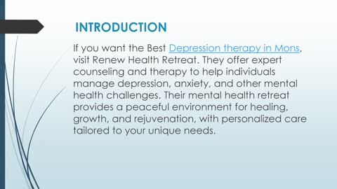 Best Depression therapy in Mons