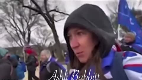 Rarely Seen Ashli Babbitt Footage Walking To The Capital After Trump Speech